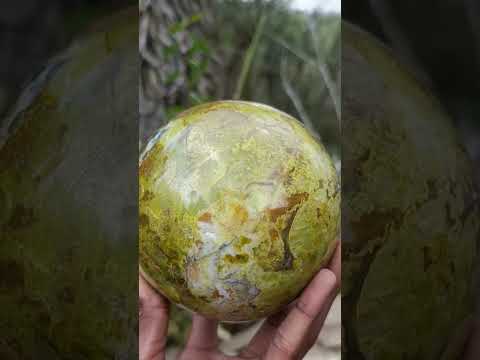 Polished XL Green Opal Sphere x 1 From Betroka, Madagascar