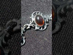 Hand Made Fossil Amber Antique Style Bracelet with 7 Flawless Cabochons x 1 From Poland