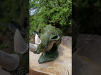 Carved XL Green Verdite Rhino Carving x 1 From Zimbabwe