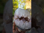 Polished Agate with Crystalline Amethyst Centre x 1 From Maintirano, Madagascar