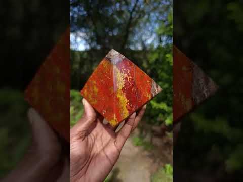 Polished Madagascar Flame Jasper Pyramid x 1 From Madagascar
