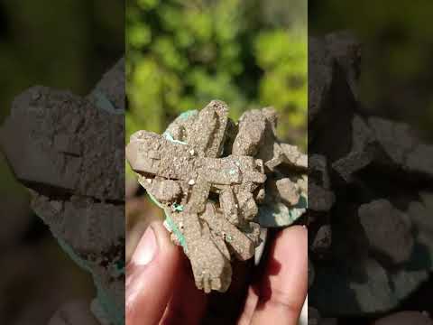 Natural Classic Criss Cross Barite and Malachite Specimen x 1 From Shinkolobwe Mine, Congo