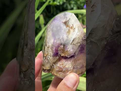 Polished Exquisite Smokey Amethyst Window Crystal x 1 From Akansobe, Madagascar