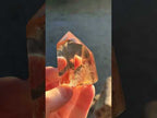Polished Smokey Phantom Optic Clear Citrine Crystal x 1 From Madagascar