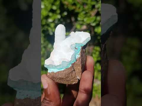 Natural Super Rare Blue Hemimorphite Stalagmite Specimen x 1 From Lupoto Mine, Congo