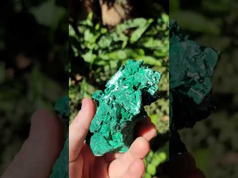Natural Cabinet Size Bladed Malachite Pseudomorph after Azurite Specimen x 1 From Kolwezi, Congo