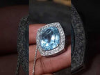 Hand Made Superb Swiss Blue Topaz Necklace x 1 From South Africa