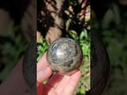 Polished Golden Pyrite "Pharaoh Stone" Sphere x 1 From Iron Duke Mine, Zimbabwe
