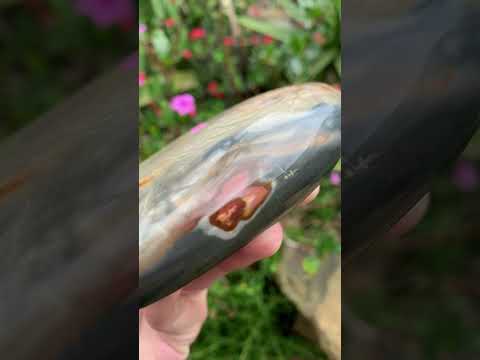 Polished Rare Dragon's Scale Polychrome Jasper Standing Free Form x 1 From Northwest Coast, Madagascar