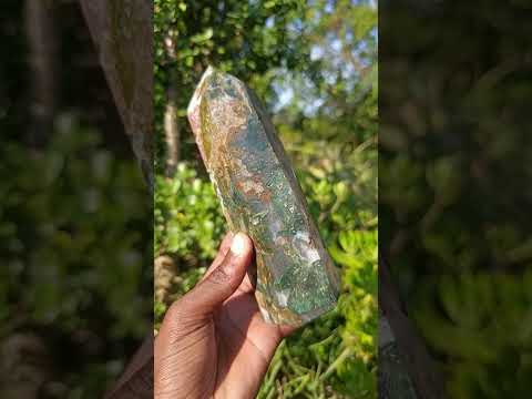Polished Large Brecciated Ocean Jasper Display Crystal x 1 From Madagascar