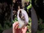 Polished Agate with Crystalline Amethyst Centred Geode x 1 From Maintirano, Madagascar