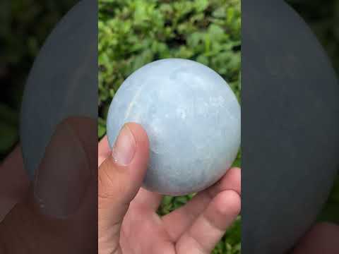 Polished Sky Blue Calcite Sphere x 1 From Ambositra, Madagascar