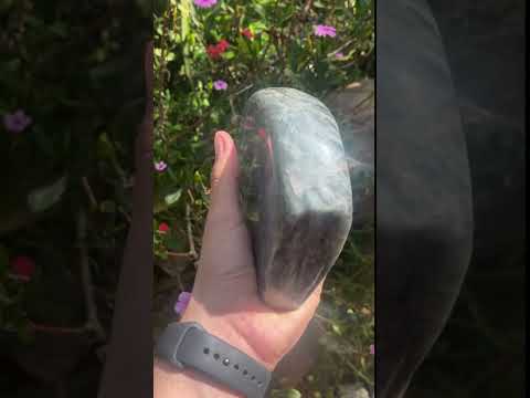 Polished Rare Purple Flash Labradorite Standing Free Form x 1 From Tulear, Madagascar