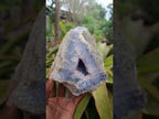 Natural Large Blue Lace Agate Geode with Amethyst Crystal Centre x 1 From Nsanje, Malawi