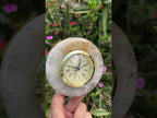 Hand Made Rare Golden Rutile Quartz Alarm Clock x 1 From Brazil