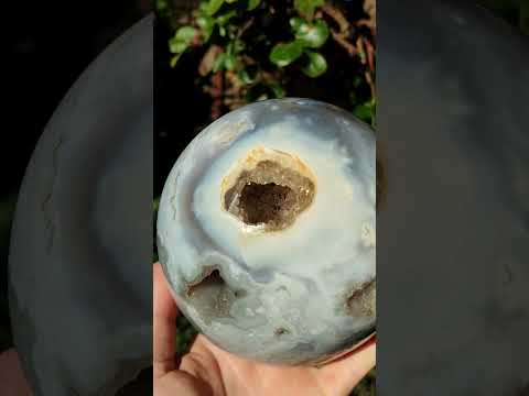 Polished XL Rare Ocean Jasper Sphere with Natural Vugs x 1 From Madagascar