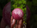 Polished XXX Rare Red Argentinian Rhodochrosite 51mm Ball x 1 From Capillitas Mine, Argentina