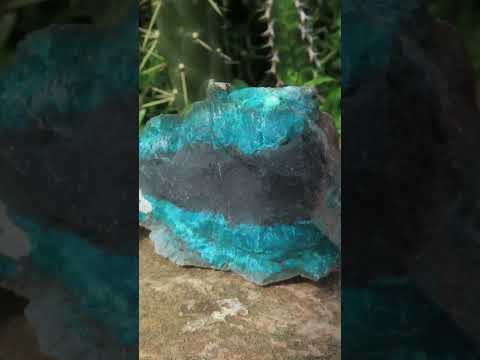 Natural Twin Shattuckite and Bornite Split Nodule x 1 From Kaokoveld, Namibia