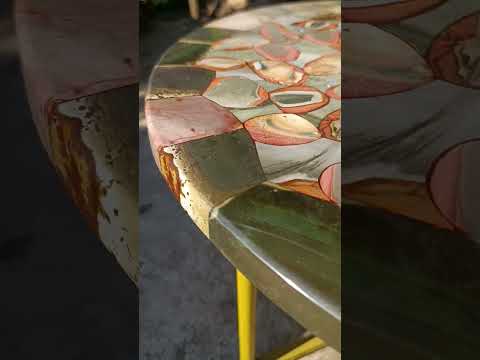 Hand Made Polychrome Jasper Table Top x 1 From Madagascar