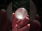 Polished Clear Quartz Rainbow-Veiled Crystal Ball x 1 From Madagascar