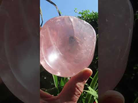 Polished Gemmy Rose Quartz Bowl x 1 From Ambatondrazaka, Madagascar