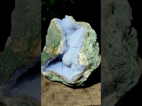 Natural Drusy Crystalline Blue Lace Agate Specimen x 1 From Nsanje, Malawi