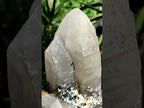 Natural Twin Smokey Quartz Crystal with Black Tourmaline and Hyalite Opal x 1 From Erongo, Namibia