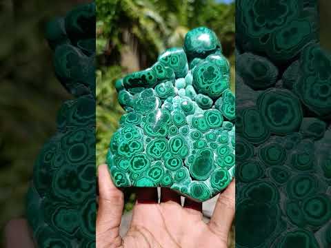 Polished Botryoidal Flower Banded Malachite Display Specimen x 1 From Kolwezi, Congo