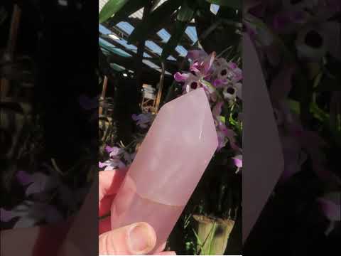 Polished Large Gemmy Rose Quartz Double Terminated Crystal x 1 From Ambatondrazaka, Madagascar