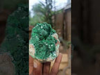 Natural Ball and Bladed Malachite after Azurite Pseudomorph Specimen x 1 From Kolwezi, Congo
