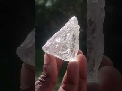 Natural Large Rough Clear Silver Topaz Cutting Material x 1 From Madagascar