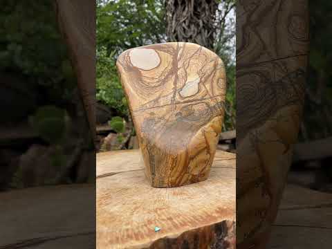 Polished XL Picture Stone Jasper Standing Free Form x 1 From Ais-Ais, Namibia