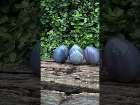 Polished Banded Agate Egg - Sold Per Item - From Madagascar