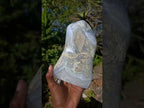 Polished Large Blue Lace Agate Standing Display Piece x 1 From Nsanje, Malawi
