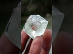 Natural 300 Carat Pair of Clear Triphane Rough Faceting Crystals x 1 From Afghanistan