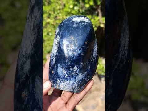 Polished Super Rare Deep Blue Dumortierite Standing Display Piece x 1 From Madagascar