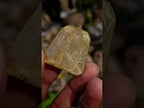 Hand Made Golden Rutilated Quartz in 9 ct Gold Pendant x 1 From Madagascar