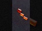 Polished Set of 3 Bright Spessartite Garnet Faceted Stones x 1 From Sperrgebiet, Namibia