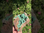 Natural Botryoidal Ball Malachite with Quartz on Dolomite Specimen x 1 From Mindingi Mine, Congo
