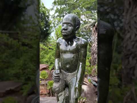 Hand Made XXL Green Verdite Bushman Sculpture x 1 From Zimbabwe