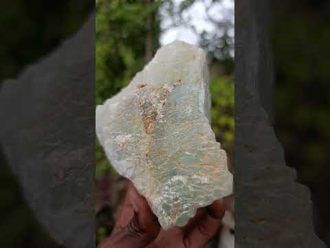 Natural Aquamarine Blue Green Floater Crystal x 1 From Ambatondrazaka, Madagascar