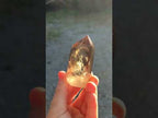 Polished Smokey Phantom Yellow Citrine Crystal x 1 From Anzojorabe, Madagascar