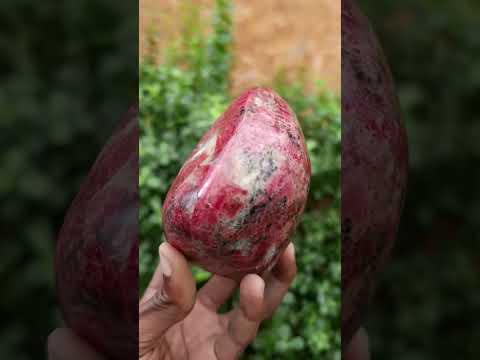 Polished Rare Red Rhodonite Standing Display Piece x 1 From Zimbabwe