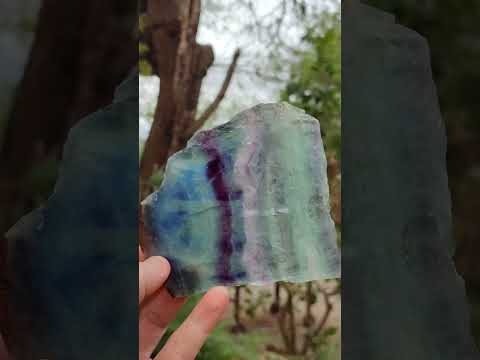 Polished and Natural Pair of Watermelon Fluorite Specimens x 1 From Uis, Namibia