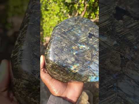 Polished Blue Flash Labradorite Standing Display Piece x 1 From Tulear, Madagascar