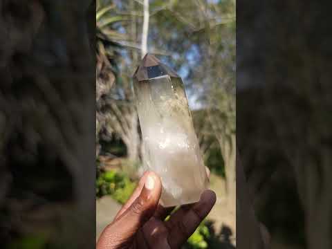 Polished Smokey Citrine Phantom Quartz Display Crystal x 1 From Anjozorobe, Madagascar