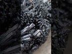 Natural Schorl Black Tourmaline With Hyalite Opal Specimen x 1 From Namibia