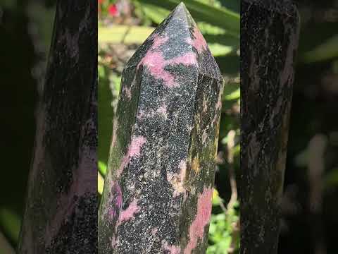 Polished Pink Rhodonite Display Crystal x 1 From Madagascar
