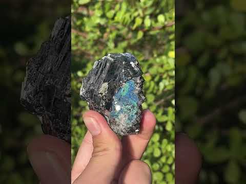 Natural Lead Galena with Azurite and Malachite Specimen x 1 From Koakoveld, Namibia