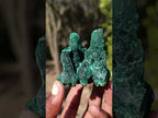 Natural Exquisite Velvet Stalactite Malachite Specimen x 1 From Kasompe, Congo